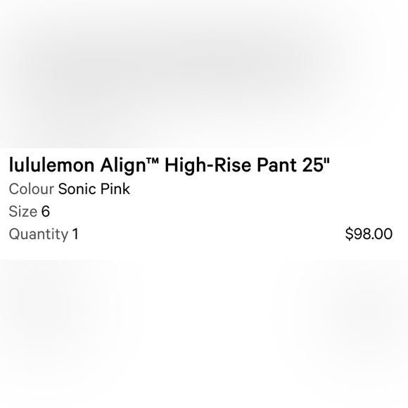 Lululemon ALIGN leggings 25” - Picture 7 of 7